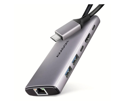 Akcesoria Axagon HMC-6G2L USB-C 10Gbps 6in1 hub